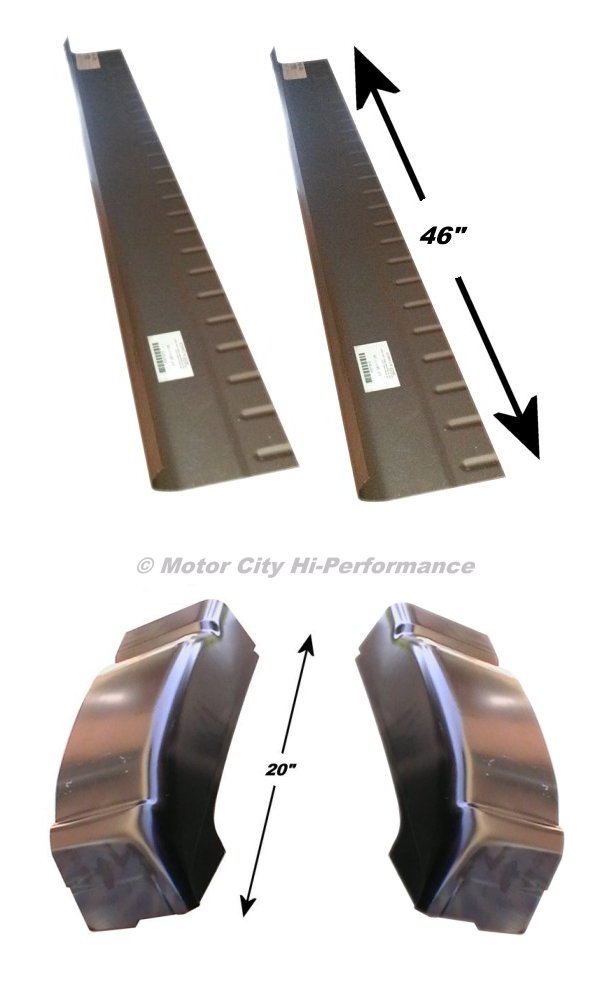 Motor City Hi Performance Lh And Rh Rocker Panels Cab Corners Motor City Hi Performance Lh And Rh Rocker Panels Cab Corners 2 Door Standard Chevy Silverado 99 06 Gmc Sierra Are 46 Long